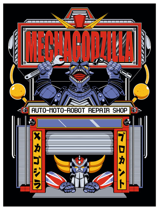 Mecha Godzilla repair shop !