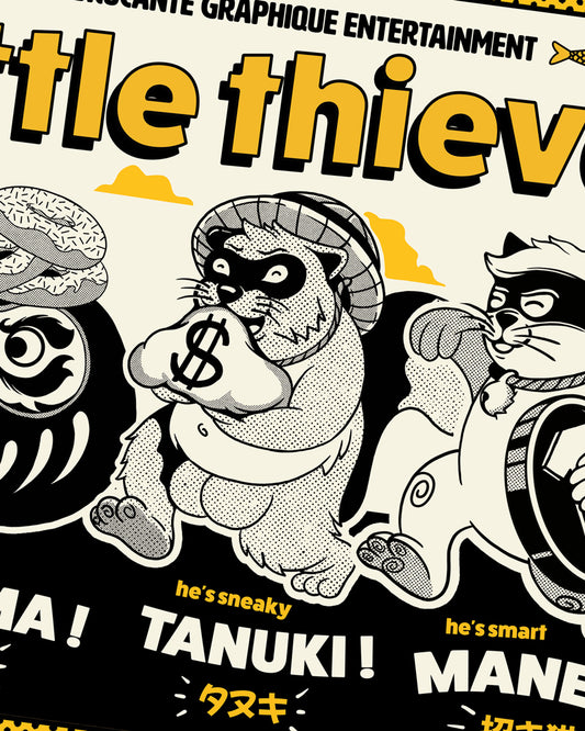 Affiche Little Thieves – Poster personnages japonais 30x40 cm | Burokanto