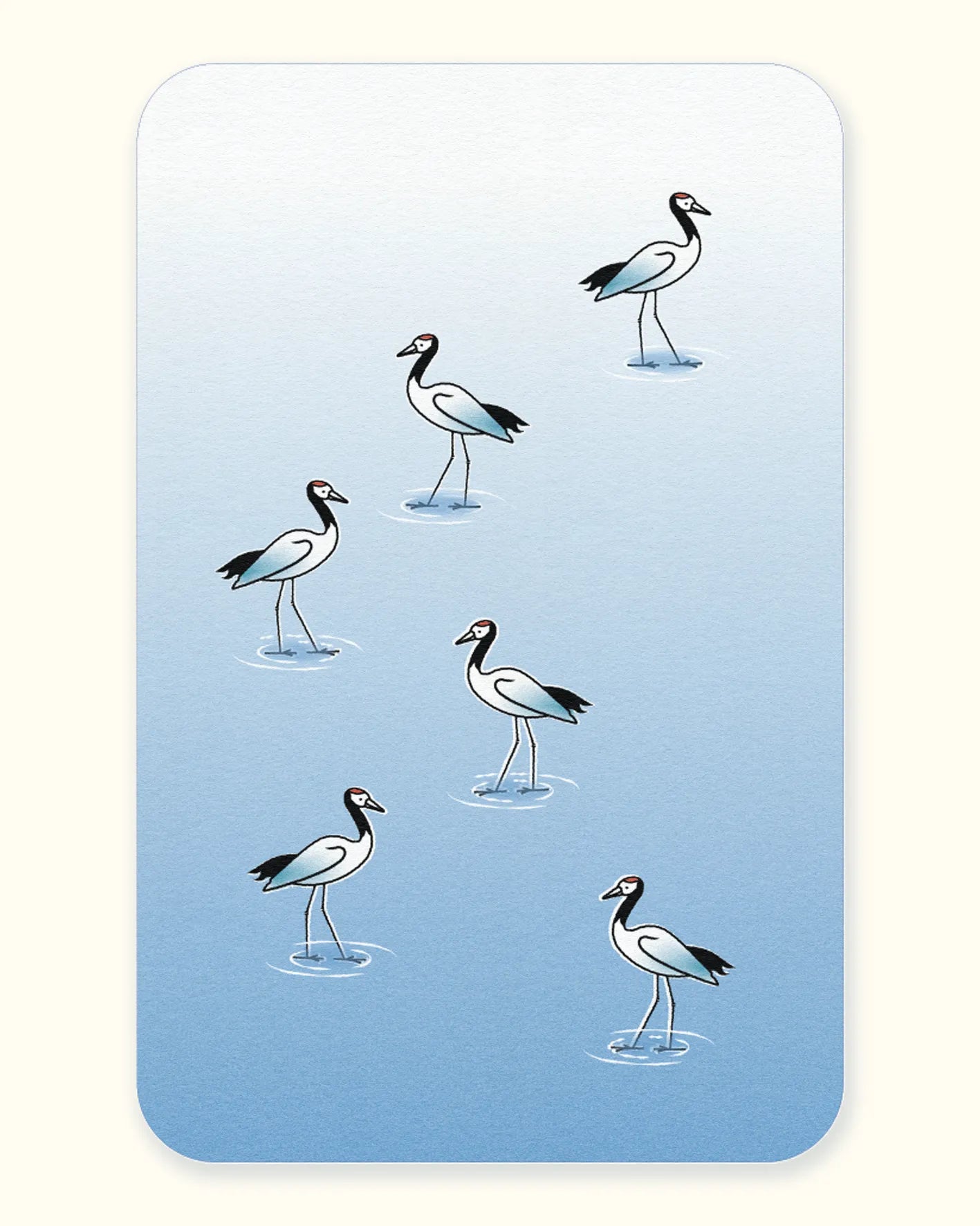 Carnet de note - Grues japonaises