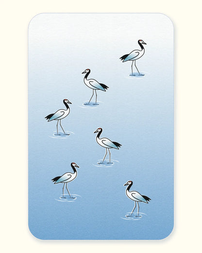 Carnet de note - Grues japonaises