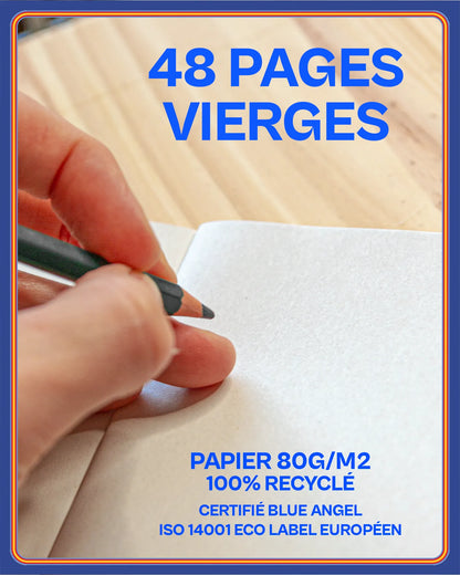 Carnets de notes upcyclés - lot de 3