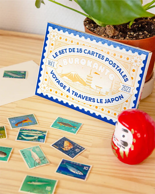 Cartes postales "Voyage à travers le Japon"