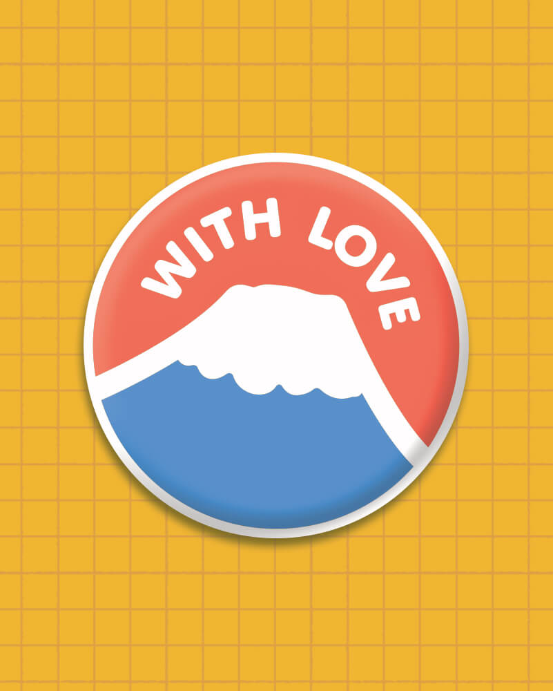 Badge - Mont Fuji with love
