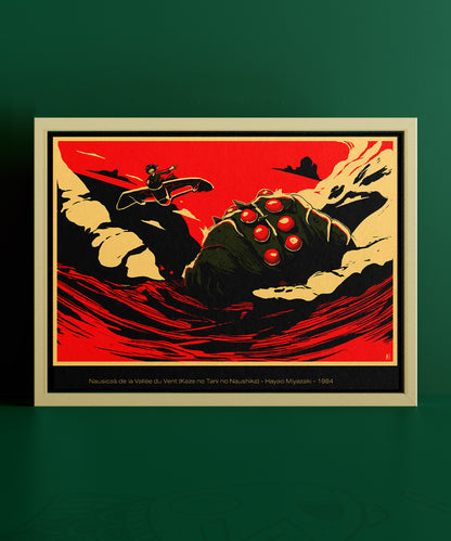 Affiche Nausicaä – poster hommage manga écologique 30x40 cm