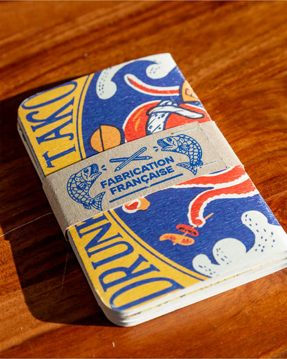 Carnets de notes upcyclés - lot de 3